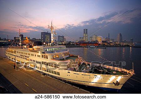 Cruise ship. Yokohama, Japan View Large Photo Image Stock Image - Cruise ship. Yokohama, Japan. Fotosearch