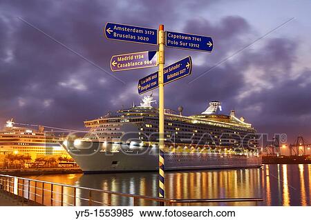 Cruise ships in Las Palmas on Gran Canaria, Canary Islands, Spain View Large Photo Image Stock Photography - Cruise ships in Las Palmas on Gran Canaria, Canary Islands, Spain. Fotosearch