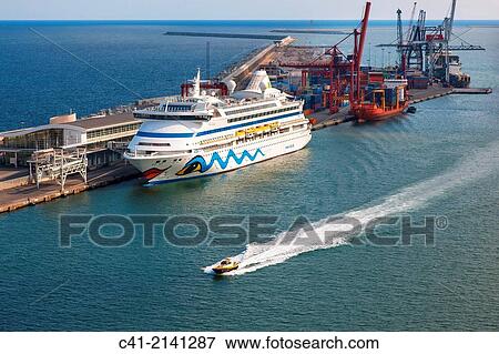 Cruises terminal. Port of Barcelona. Barcelona. Spain. View Large Photo Image Stock Photo - Cruises terminal. Port of Barcelona. Barcelona. Spain.. Fotosearch