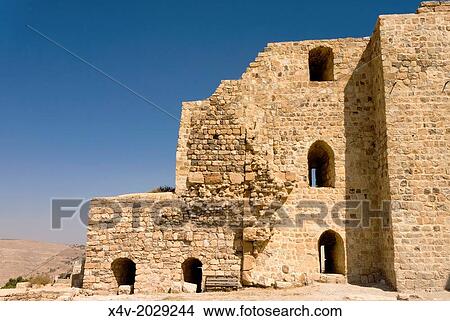 Crusader Kerak Fort, Kerak, Jordan, Middle East. View Large Photo Image Picture - Crusader Kerak Fort, Kerak, Jordan, Middle East.. Fotosearch