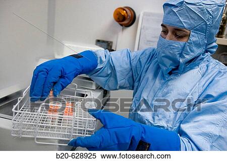 Stock Photography - Cryonics, cryopreservation of samples in nitrogen, biopharmaceutical lab, development and production of innovative drugs using adult stem cells, Cellerix, Grupo Genetrix, Madrid. Fotosearch