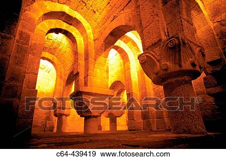 Crypta. Leyre monastery. Navarra. Spain View Large Photo Image Stock Photo - Crypta. Leyre monastery. Navarra. Spain. Fotosearch