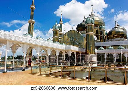 Crystal Mosque, Masjid Kristal, Man Wan Island, Taman Tamandun, Kuala Terengganu, Terengganu, Malaysia. View Large Photo Image Stock Photograph - Crystal Mosque, Masjid Kristal, Man Wan Island, Taman Tamandun, Kuala Terengganu, Terengganu, Malaysia.. Fotosearch