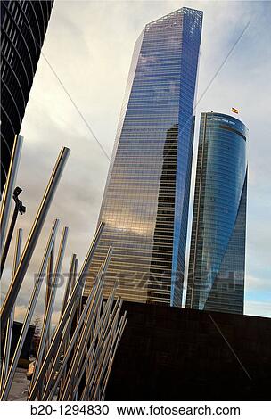 CTBA, Cuatro Torres Business Area, Madrid, Spain. View Large Photo Image Stock Image - CTBA, Cuatro Torres Business Area, Madrid, Spain.. Fotosearch