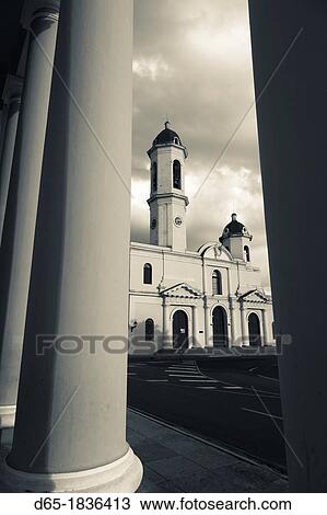 Cuba, Cienfuegos Province, Cienfuegos, Catedral de Purisima Concepcion cathedral, late afternoon View Large Photo Image Stock Image - Cuba, Cienfuegos Province, Cienfuegos, Catedral de Purisima Concepcion cathedral, late afternoon. Fotosearch