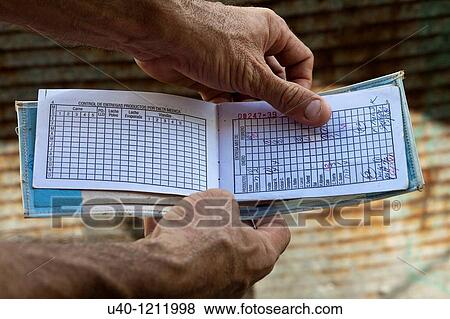 Cuba, food ration book View Large Photo Image Stock Photo - Cuba, food ration book. Fotosearch