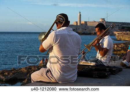 Cuba, Habana vieja, musicians at sunset View Large Photo Image Stock Image - Cuba, Habana vieja, musicians at sunset. Fotosearch