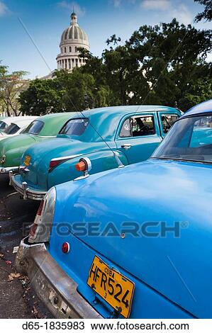Cuba, Havana, Central Havana, Parque de la Fraternidad, old 1950s-era US cars View Large Photo Image Stock Image - Cuba, Havana, Central Havana, Parque de la Fraternidad, old 1950s-era US cars. Fotosearch