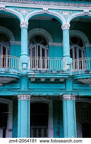 CUBA, HAVANA, STREET SCENE, PASEO DE MARTI, COLONIAL HOUSE, DETAIL View Large Photo Image Stock Image - CUBA, HAVANA, STREET SCENE, PASEO DE MARTI, COLONIAL HOUSE, DETAIL. Fotosearch