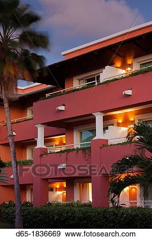 Stock Photo - Cuba, Matanzas Province, Varadero, Hotel Iberostar Varadero, hotel buildings. Fotosearch