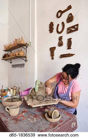 Cuba, Sancti Spiritus Province, Trinidad, Cuban potter, R, MR-CUB-12-001 View Large Photo Image Stock Photo - Cuba, Sancti Spiritus Province, Trinidad, Cuban potter, R, MR-CUB-12-001. Fotosearch