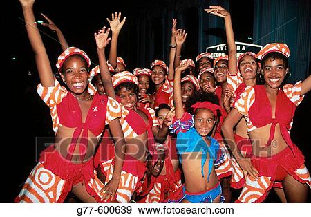 Cuba, Santiago de Cuba. Young women in costume at Carnival Parade View Large Photo Image Stock Photo - Cuba, Santiago de Cuba. Young women in costume at Carnival Parade. Fotosearch