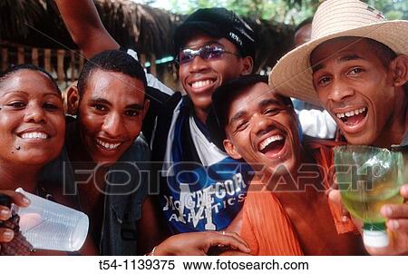 Stock Photography - Cubans Celebrait Carneval in Santiago de Cuba. Fotosearch