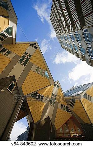 Cubic Houses Kubuswoning by Piet Blom, Rotterdam, The Netherlands View Large Photo Image Stock Image - Cubic Houses Kubuswoning by Piet Blom, Rotterdam, The Netherlands. Fotosearch