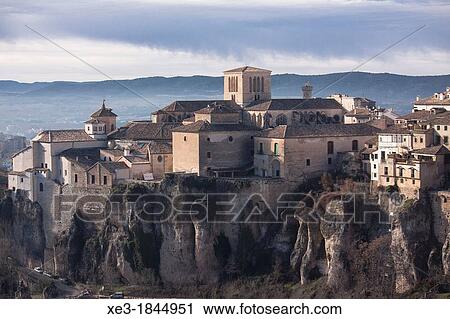 Stock Image - Cuenca skyline, Castile-La Mancha, Spain.. Fotosearch