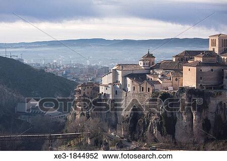 Cuenca skyline, Castile-La Mancha, Spain. View Large Photo Image Stock Image - Cuenca skyline, Castile-La Mancha, Spain.. Fotosearch
