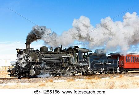 Stock Photograph - Cumbres and Toltec Narrow Gauge Railroad, Colorado, USA. Fotosearch
