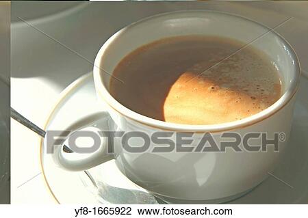 Cup of coffee and milk View Large Photo Image Stock Image - Cup of coffee and milk. Fotosearch