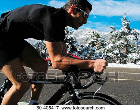 Cycling in Navacerrada. Spain. View Large Photo Image Stock Photo - Cycling in Navacerrada. Spain.. Fotosearch