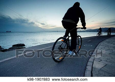 cyclists, Passeig Molinar, Palma, Mallorca, Balearic Islands, Spain, Europe View Large Photo Image Stock Image - cyclists, Passeig Molinar, Palma, Mallorca, Balearic Islands, Spain, Europe. Fotosearch