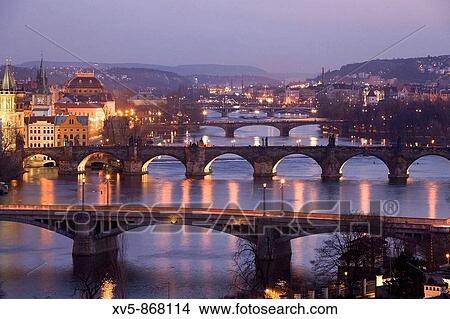Czech Republic. Prague. Moldava River view from Letna Park. View Large Photo Image Picture - Czech Republic. Prague. Moldava River view from Letna Park.. Fotosearch