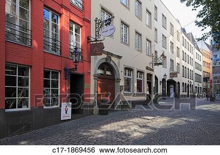 D-Cologne, Rhine, Rhineland, North Rhine-Westphalia, NRW, old city, Martin quarter, row of houses, residential buildings View Large Photo Image Stock Photograph - D-Cologne, Rhine, Rhineland, North Rhine-Westphalia, NRW, old city, Martin quarter, row of houses, residential buildings. Fotosearch