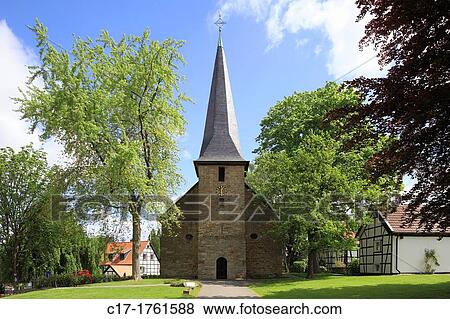D-Dortmund, Ruhr area, Westphalia, North Rhine-Westphalia, NRW, D-Dortmund-Bodelschwingh, evangelic church, aisleless church, Gothic View Large Photo Image Stock Photo - D-Dortmund, Ruhr area, Westphalia, North Rhine-Westphalia, NRW, D-Dortmund-Bodelschwingh, evangelic church, aisleless church, Gothic. Fotosearch