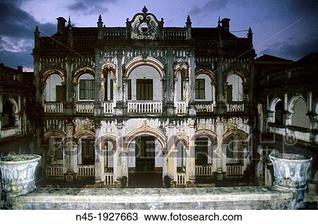 Stock Image - Da Lat; old House; French Style; Vietnam.. Fotosearch