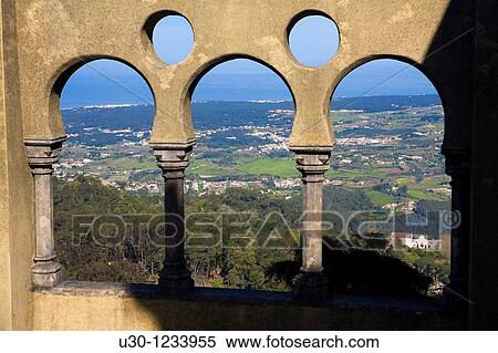 Stock Photography - Da Pena Castle, Sintra, UNESCO World Heritage Site Lisboa district Portugal. Fotosearch