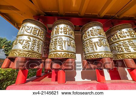 Stock Image - Dag Shang Kagy?, Buddhism community center in Panillo, Huesca.. Fotosearch