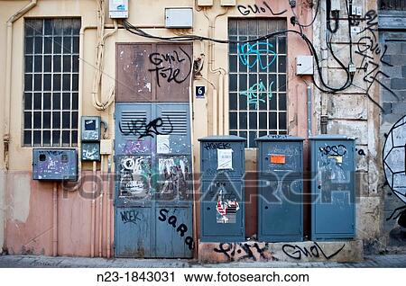 Damaged building, Valencia, Spain View Large Photo Image Stock Image - Damaged building, Valencia, Spain. Fotosearch