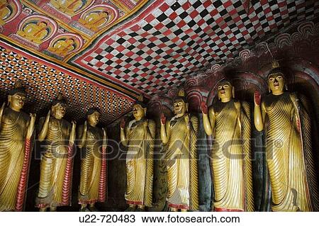Dambulla Sri Lanka: Buddha statues at the Cave Temples View Large Photo Image Stock Image - Dambulla Sri Lanka: Buddha statues at the Cave Temples. Fotosearch