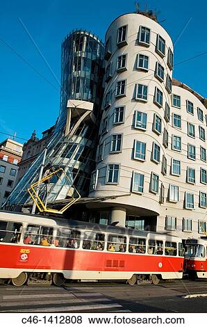 Dancing House by architects Gehry and Milunic, Prague, Prague, Czech Republic View Large Photo Image Stock Photo - Dancing House by architects Gehry and Milunic, Prague, Prague, Czech Republic. Fotosearch