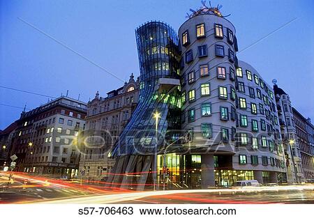 Dancing House, Prague, Czech Republic View Large Photo Image Stock Image - Dancing House, Prague, Czech Republic. Fotosearch