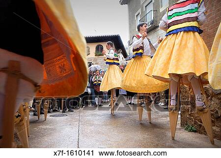 ? Danza de los Zancos? folk dance, Anguiano, La Rioja, Spain View Large Photo Image Stock Image - ? Danza de los Zancos? folk dance, Anguiano, La Rioja, Spain. Fotosearch