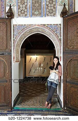 Stock Photo - Dar-Si-S? id Museum, XIX s Palace, Medina de Marrakech, Morocco.. Fotosearch