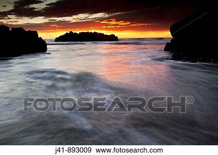 Dawn light on Sumner beach seascape, Christchurch, Canterbury, New Zealand View Large Photo Image Stock Photo - Dawn light on Sumner beach seascape, Christchurch, Canterbury, New Zealand. Fotosearch