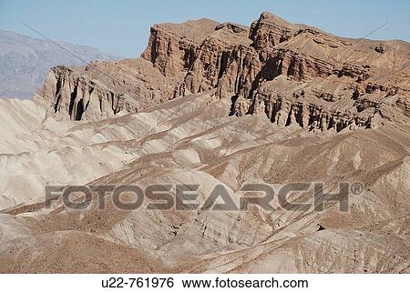 Stock Photograph - Death Valley California, the Zabriskie Point. Fotosearch