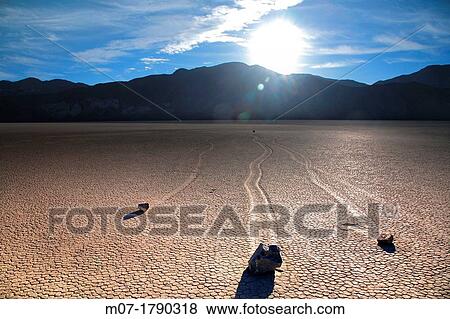 Death valley landscape, moving rocks, California, United Estates View Large Photo Image Stock Photo - Death valley landscape, moving rocks, California, United Estates. Fotosearch