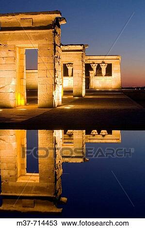 Debod temple, Madrid. Spain View Large Photo Image Stock Image - Debod temple, Madrid. Spain. Fotosearch