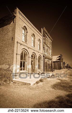 Dechambeau Hotel and I. O. O. F. Building, Bodie State Historic Park, California USA. View Large Photo Image Picture - Dechambeau Hotel and I. O. O. F. Building, Bodie State Historic Park, California USA.. Fotosearch