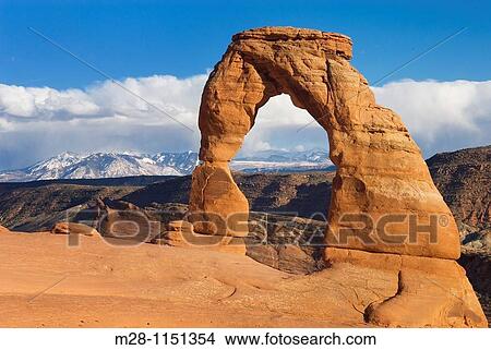 Delicate Arch, Arches National Park Utah View Large Photo Image Picture - Delicate Arch, Arches National Park Utah. Fotosearch