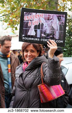 Demonstration against animal torture, animal experimentation and fur, Lyon, Rh? ne, Rh? ne-Alpes, France. View Large Photo Image Stock Image - Demonstration against animal torture, animal experimentation and fur, Lyon, Rh? ne, Rh? ne-Alpes, France.. Fotosearch