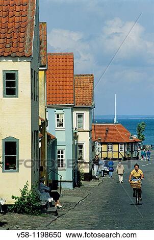 Denmark, Aero Island, Aeroskobing View Large Photo Image Stock Image - Denmark, Aero Island, Aeroskobing. Fotosearch