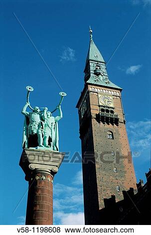 Denmark, Copenhagen, The City Hall View Large Photo Image Stock Photo - Denmark, Copenhagen, The City Hall. Fotosearch