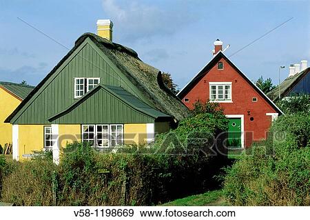 Denmark, Fano Island, Sonderho View Large Photo Image Stock Photo - Denmark, Fano Island, Sonderho. Fotosearch