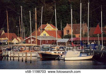 Stock Image - Denmark, Jutland, Mariager. Fotosearch