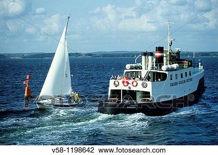 Denmark, The ferryboat to Aero Island View Large Photo Image Stock Image - Denmark, The ferryboat to Aero Island. Fotosearch