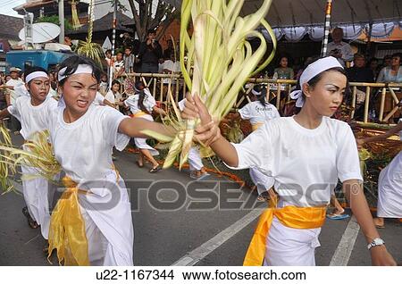 Denpasar (Bali, Indonesia): folkloristic group from Gianyar on parade at the Bali Arts Festival opening View Large Photo Image Picture - Denpasar (Bali, Indonesia): folkloristic group from Gianyar on parade at the Bali Arts Festival opening. Fotosearch