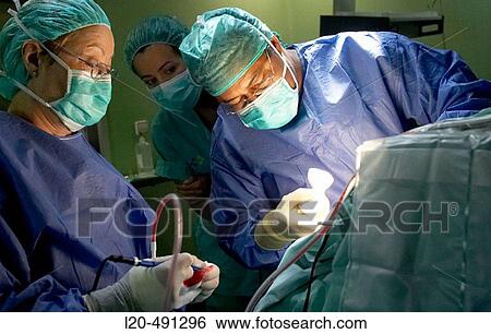 Stock Photograph - Department of surgery, operation room. Hospital Universitario Gran Canaria Doctor Negrin, Las Palmas de Gran Canaria. Canary Islands, Spain. Fotosearch